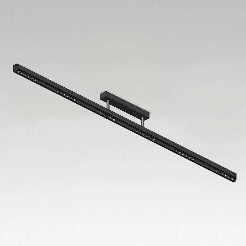 Luminaire Suspendu Noir  Linéaire LED PROLIGHT+ en Aluminium Angle Faisceau36° I 20W I IP20
