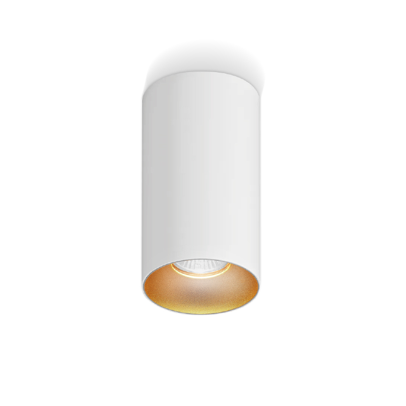 Plafonnier cylindrique Apparent Blanc Rose Gold PROLIGHT+
