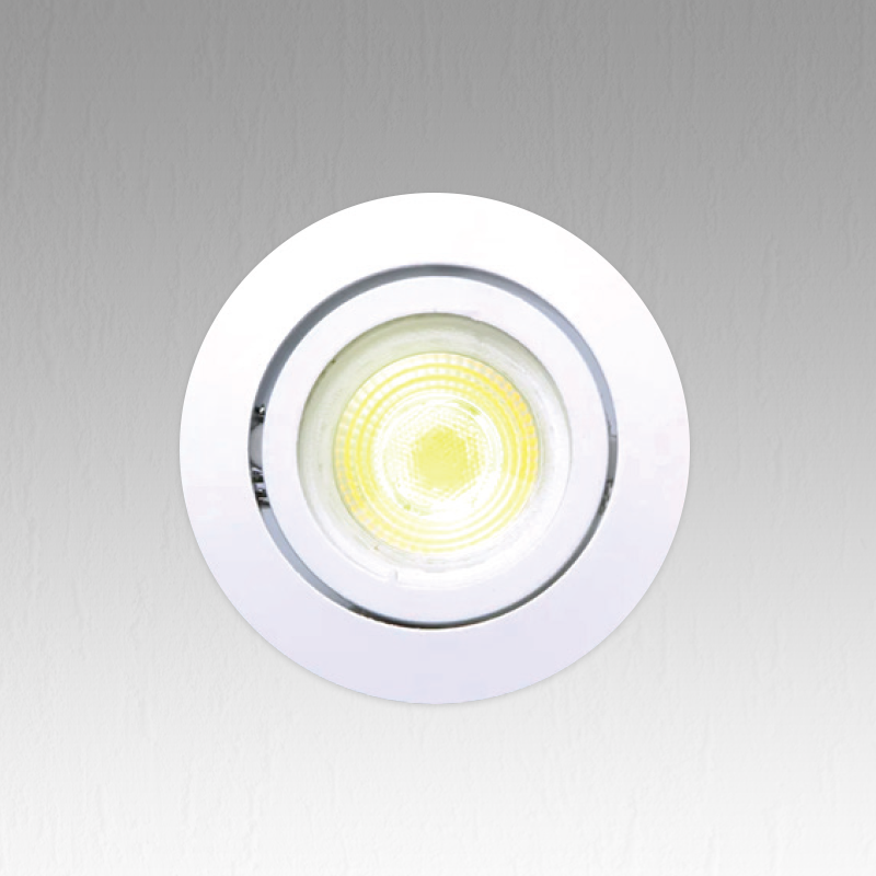 Support de Spot Rond Blanc Fixe PROLIGHT+ 