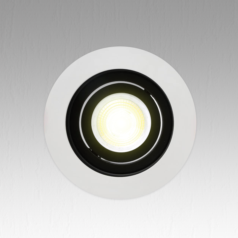  Black & White Orientable Round  Spot Holder PROLIGHT+ 
