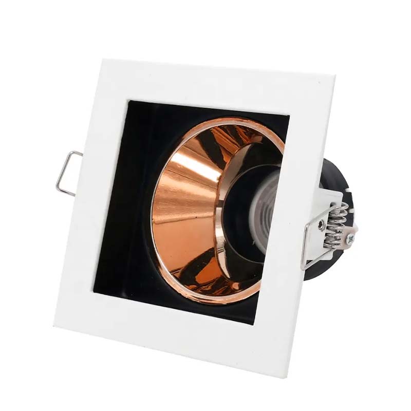 Support de Spot Orientable Blanc / Noir et Rose Gold PROLIGHT+ 