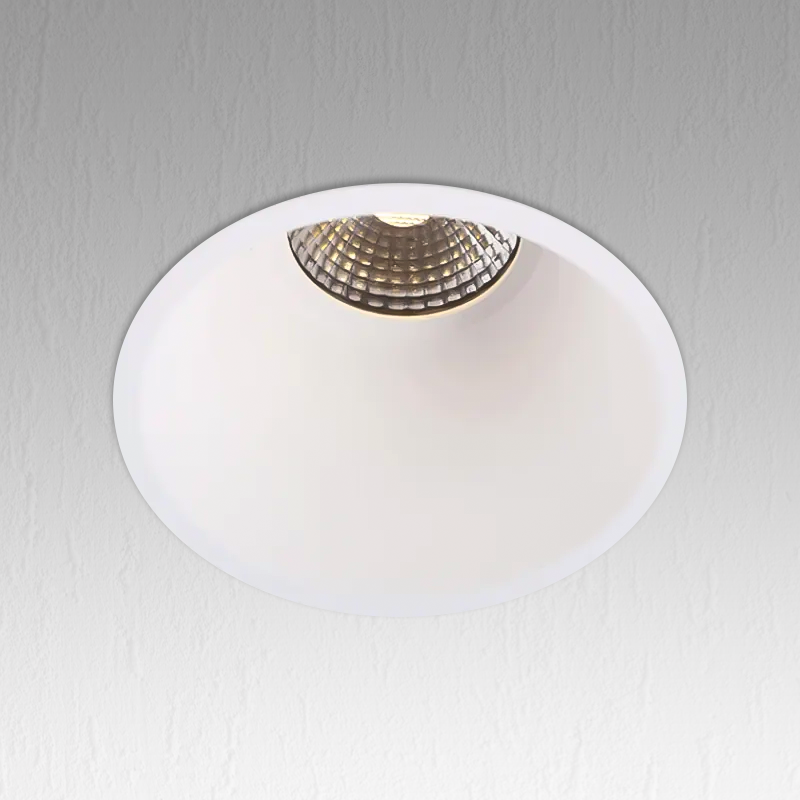 Support de Spot Rond Fixe Blanc PROLIGHT+ 