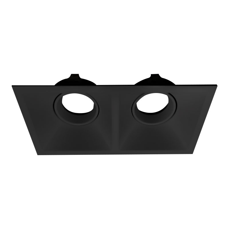 Support de Spot Noir Carrée double PROLIGHT+ 
