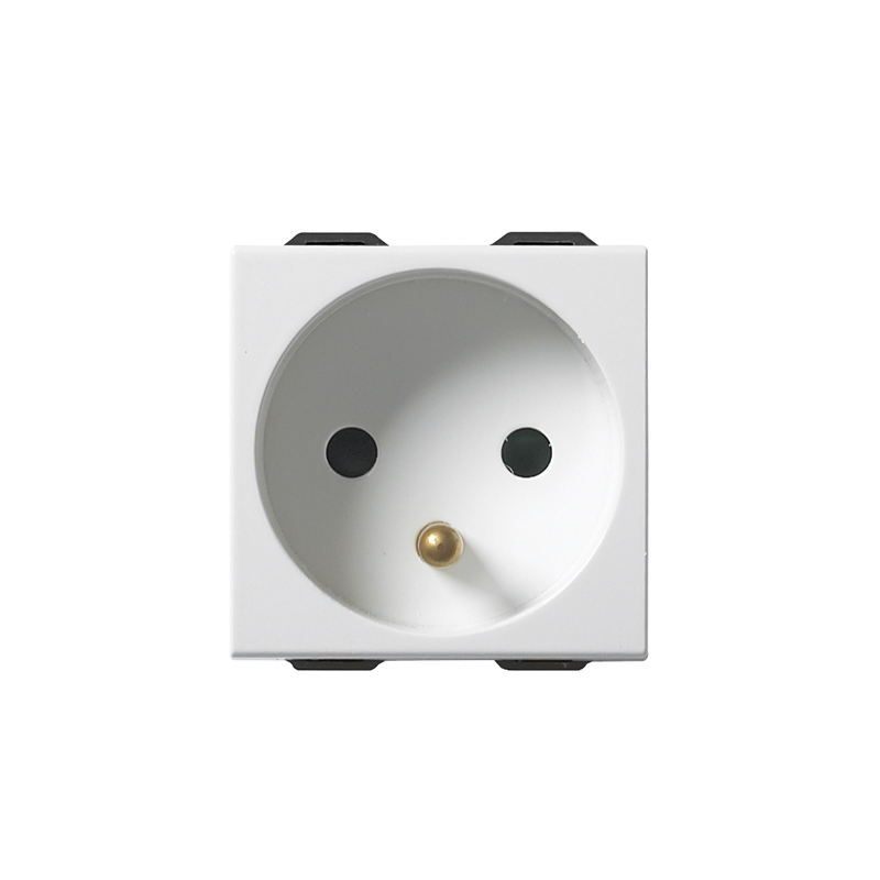 VIMAR 2P+E 16A French Outlet White NEVE UP