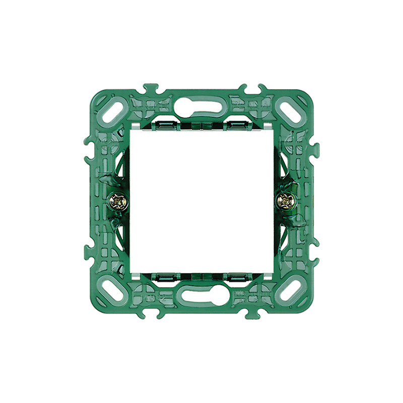 VIMAR KNX 2-module mounting frame, with claws, for ø 60 mm mounting boxes, modular, 71 mm distance between centres 
