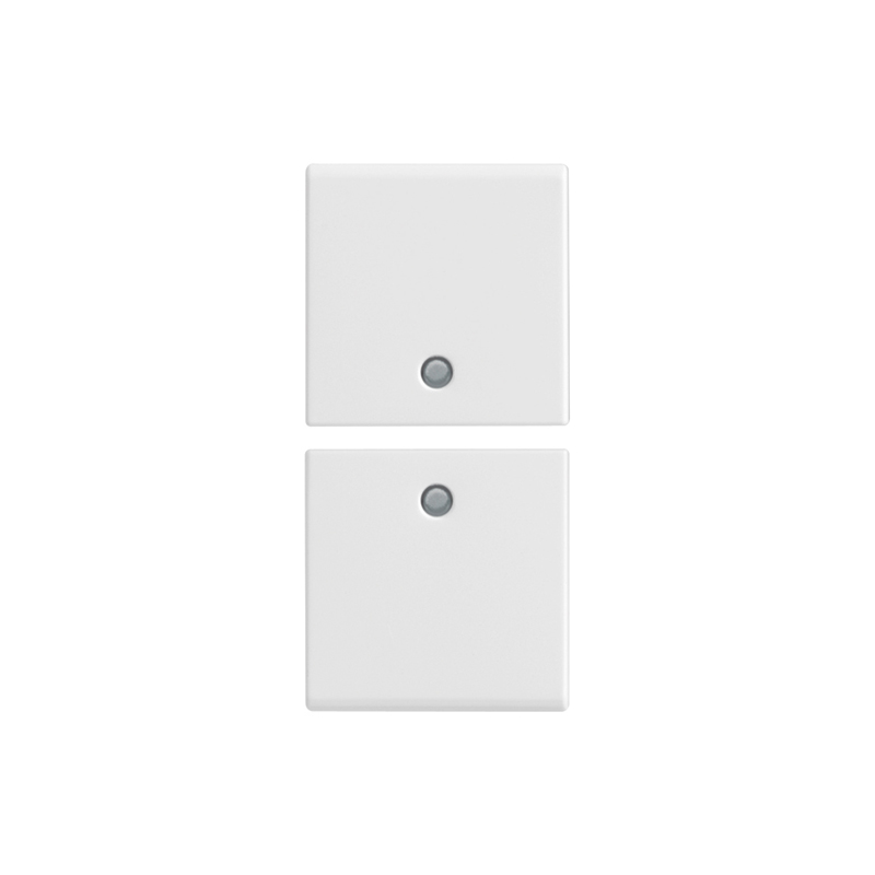 VIMAR KNX Two interchangeable half-buttons, neutral to customize, 1 module, white 