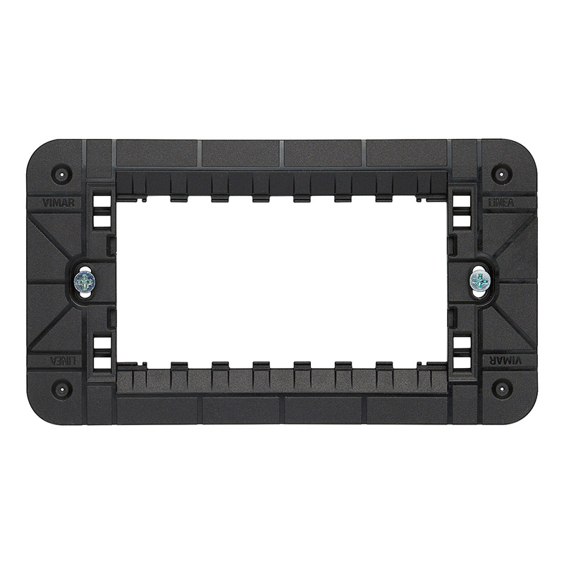 VIMAR 4-module mounting frame, with screws, for 4-module mounting boxes LINEA