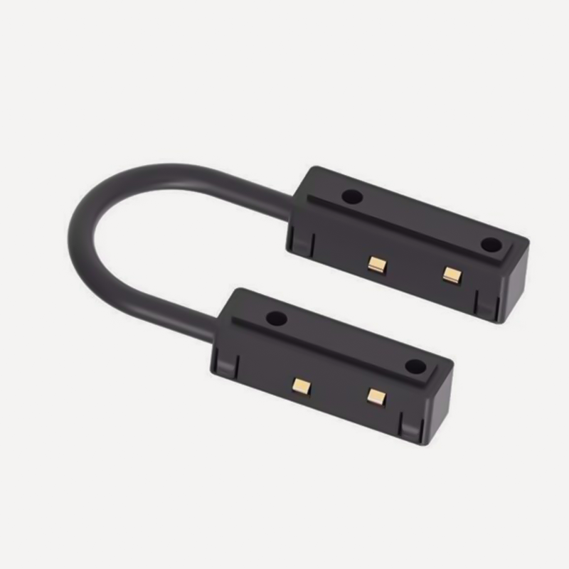 Connecteur Long à 2 voies Noir pour rail Magnétique Prolight+