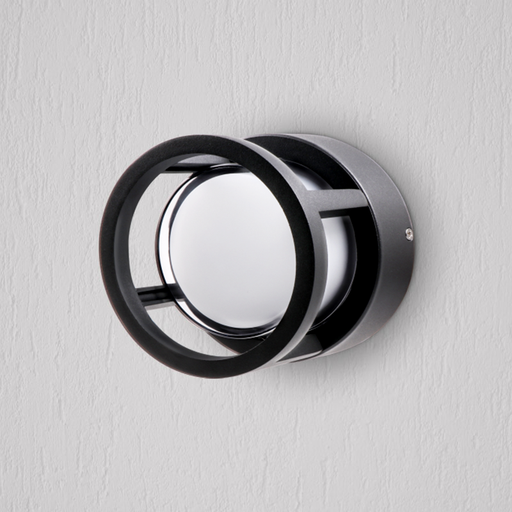 [PRLDWM00922BK] Applique Murale LED Rond Noir PROLIGHT+ 