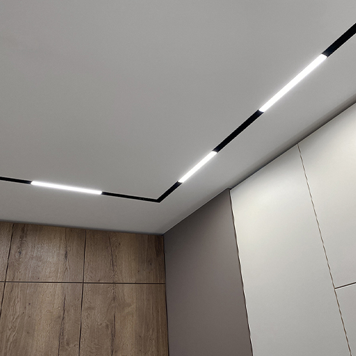 [PRWJFG03] Luminaire Magnétique Linéaire Noir LED Fixe PROLIGHT en Aluminium 12W -L300*W22*H43mm 3000K