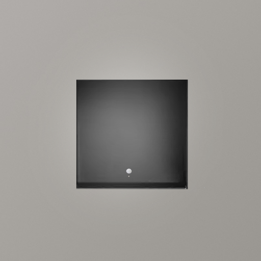 [PRW020FGY6KSBK] Spot Contremarche LED Rectangulaire Noir Intérireur Sans bordure PROLIGHT+
