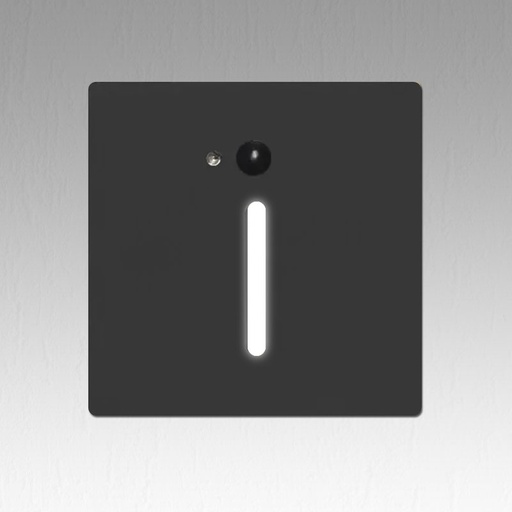 [PRP08GY6KBK] Spot LED  Contremarche Noir Intérieur PROLIGHT+ avec Détecteur de Mouvement
