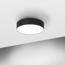 [PRLDS1009R18] Plafonnier Premium Noir LED PROLIGHT+ en Aluminium 24W I IP20 | Size Φ140*H30mm