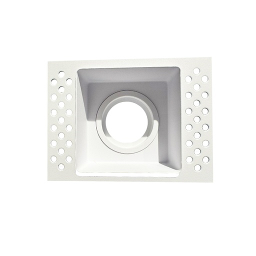 [PRTS8090SDWH] Support de Spot Blanc Sable Carré Etanche Coupe Feu  Encastrable Prolight+ IP65