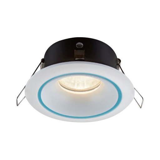[PRTS6382SDWH] Support de Spot Blanc Sable Rond Etanche Encastrable Prolight+ IP65 