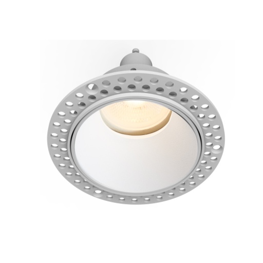 [PRTS8331SDWH] Support de Spot Blanc Sable Rond Etanche Encastrable Prolight+ IP65