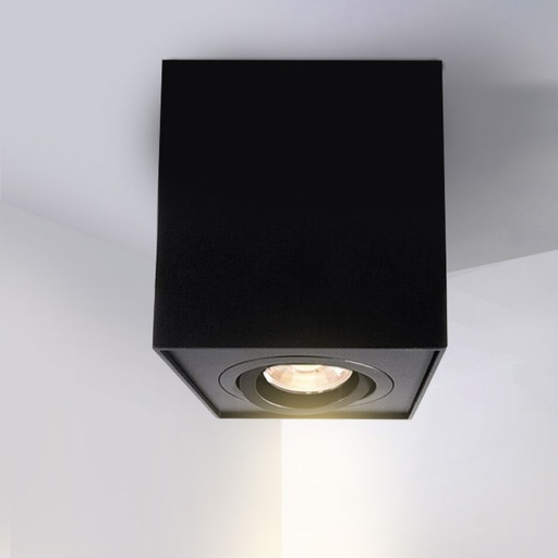 [PRYC387A1622BK] Support de Spot en Saillie Cube Apparent  Orientable  PROLIGHT+ 
