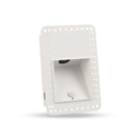[PRW020FGY6KSWH] White Indoor Rectangular Trimless Step LED Light PROLIGHT+