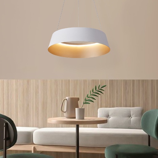 [IB5636-850ROP-WG] iBruzzi Lustre Avola Blanc Sable / Or Champagne 50W
