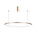 [IB5613I-848RPP-BG] iBruzzi Suspended chandelier Elva Brushed Gold 48W 3000K - 4000K