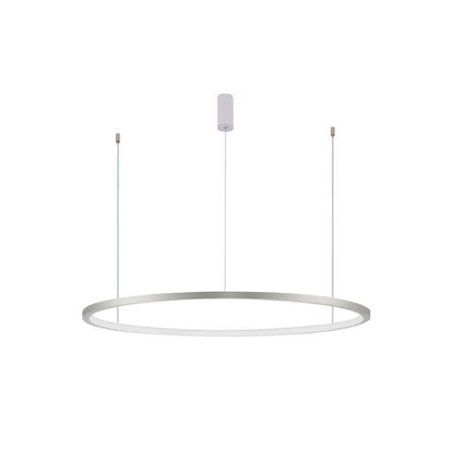[IB5613I-858RPP-SS] iBruzzi Suspended chandelier Elva Brushed Shining Silver 58W 3000K - 4000K