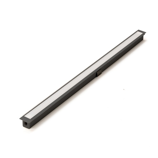 [PRPXG101AMBK] Matt Black Recessed Profile PROLIGHT+ in Aluminum