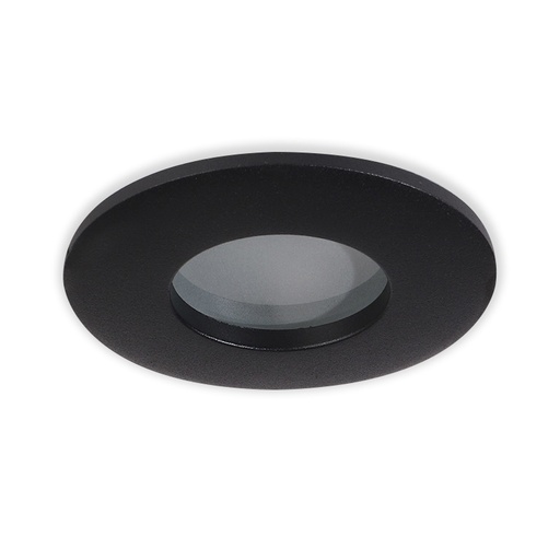 [PRTD2118SDBK] Couvercle Rond Noir Sable en Aluminium pour Spot Encastré Etanche Prolight+