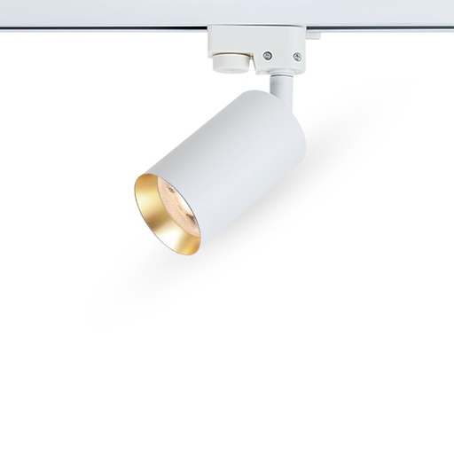 [PRTS5319SDWGD] Spotlight Sur Rail Orientable Blanc Sable Or PROLIGHT+ GU10