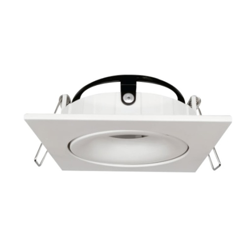[PRYC375A1622WH] Support de Spot Carré Orientable Blanc PROLIGHT+ en aluminum pour  ampoule GU10 /  12V / IP20