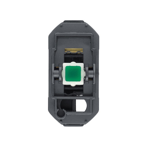 [Vimar-09008.0.250] VIMAR 1P NO 10 A 250 V~ push button mechanism, with white indicator light, to be completed with 1-2 module button