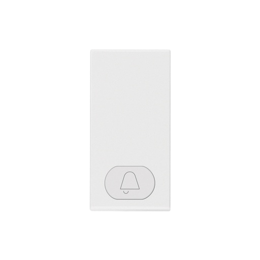 [Vimar-09021.C] VIMAR 1-module interchangeable button, lighTable bell symbol, white NEVE UP