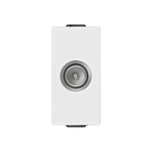 [Vimar-09300.01] VIMAR TV-RD-SAT single conn.male outlet white NEVE UP