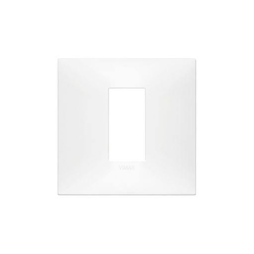 [Vimar-09661.11] VIMAR 1-module central cover plate for 2-module mounting boxes, technopolymer, matt white NEVE UP