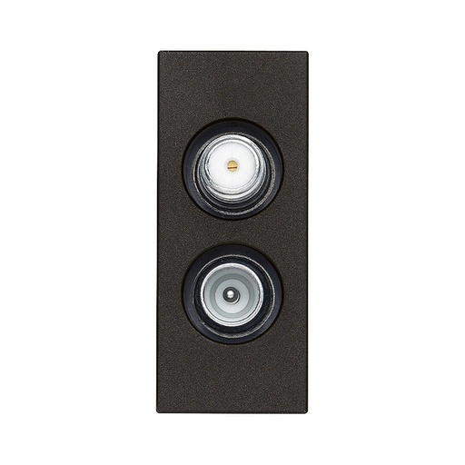 [Vimar-30302.01G] VIMAR Prise TV-RD-SAT directe 2 sorties noir LINEA 