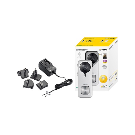[Vimar-K40960] VIMAR Wi-Fi video doorbell kit+plug-in supply