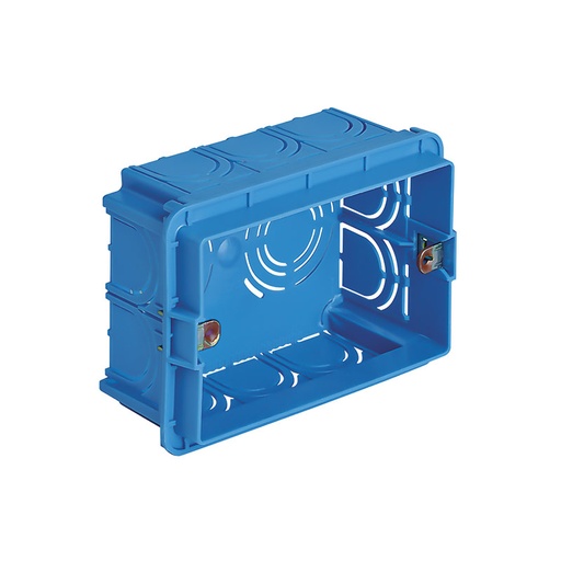[Vimar-V71303] VIMAR 3-module flush mounting box for masonry walls, light blue