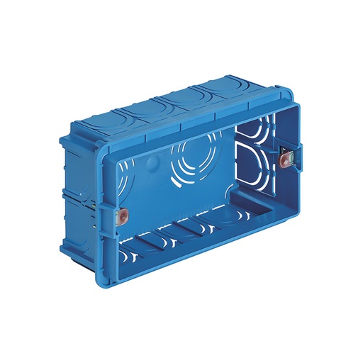 [Vimar-V71304] VIMAR 4-module flush mounting box, for masonry walls, light blue